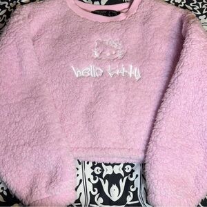 Sanrio Hello Kitty Light Pink Sherpa Pullover